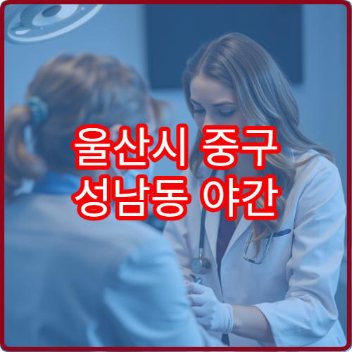 울산시 중구 성남동 야간 피부과 진료 가능한 병원 피부염 치료 안내