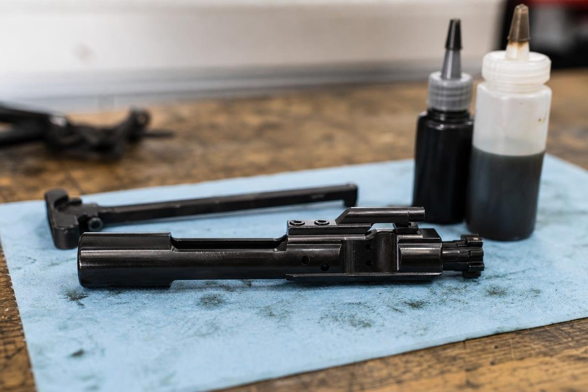 Firearm oil and CLP products for AR-pattern rifle maintenance