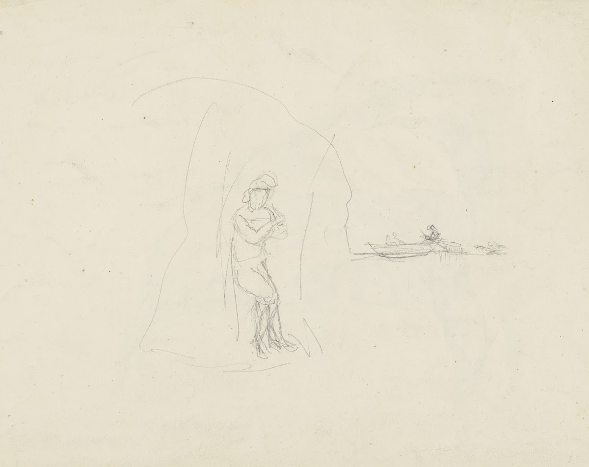 Figure in a grotto 1835