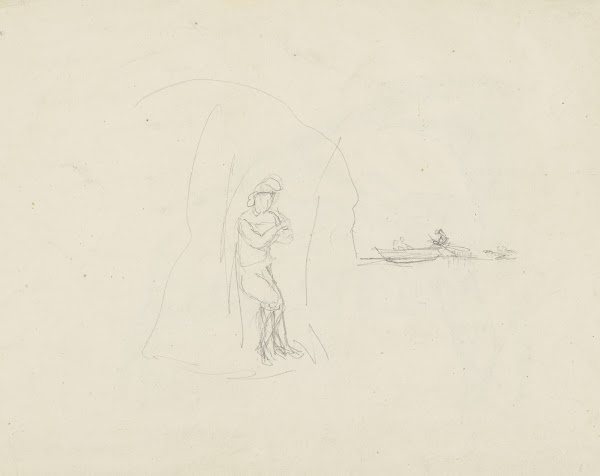 Figure in a grotto 1835