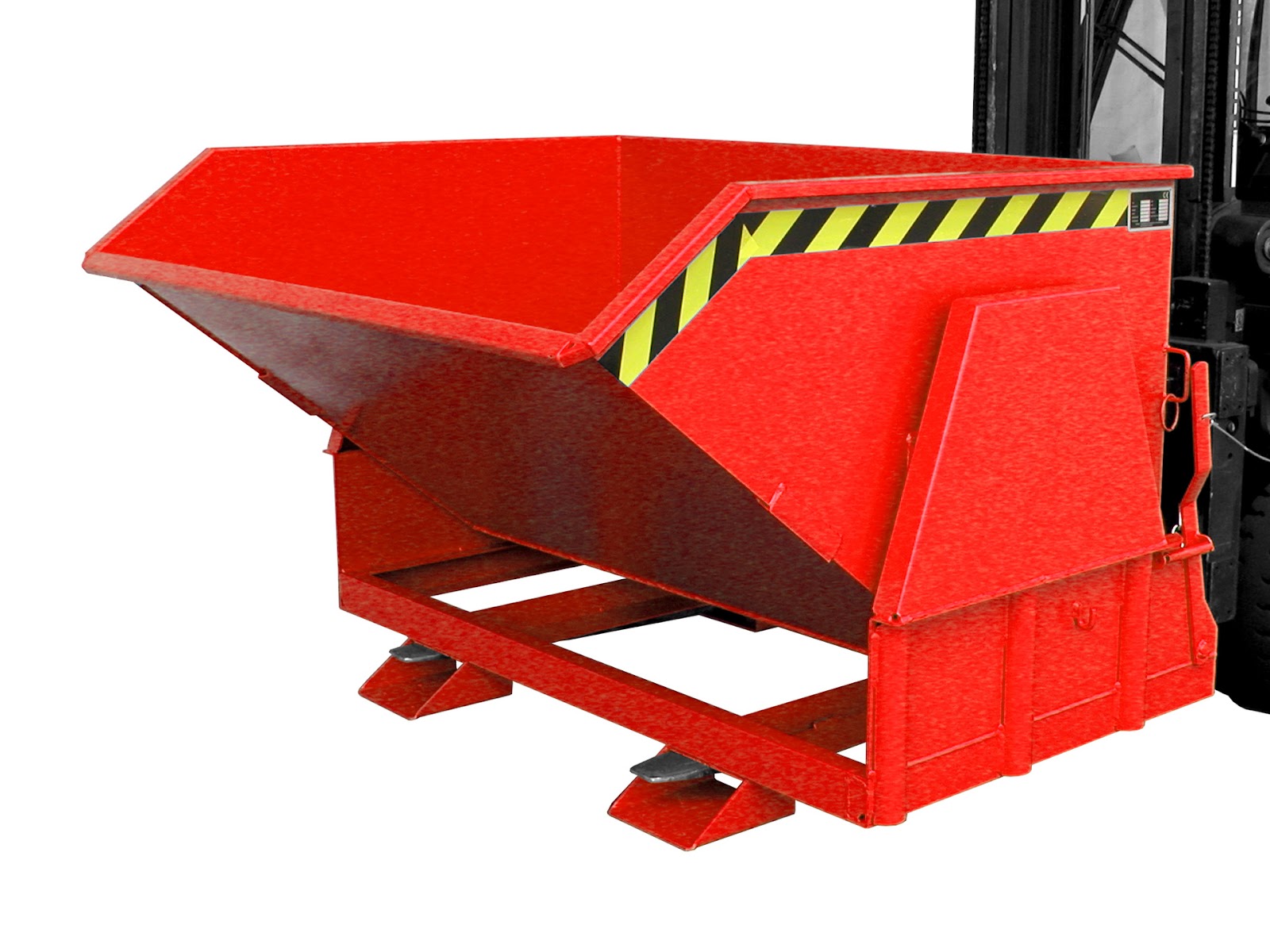 Kiepcontainer BK 120, gelakt, Vuurrood