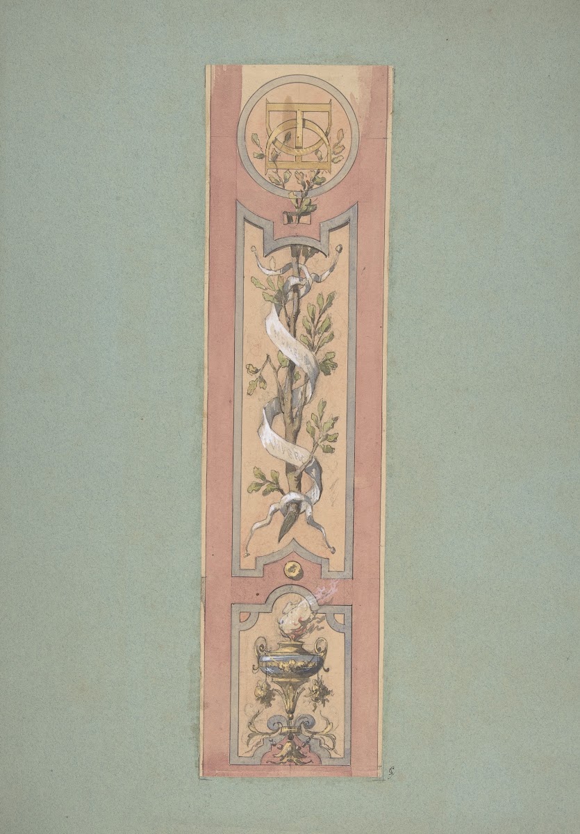 Design for Ceiling at Fontainebleau 19th Century