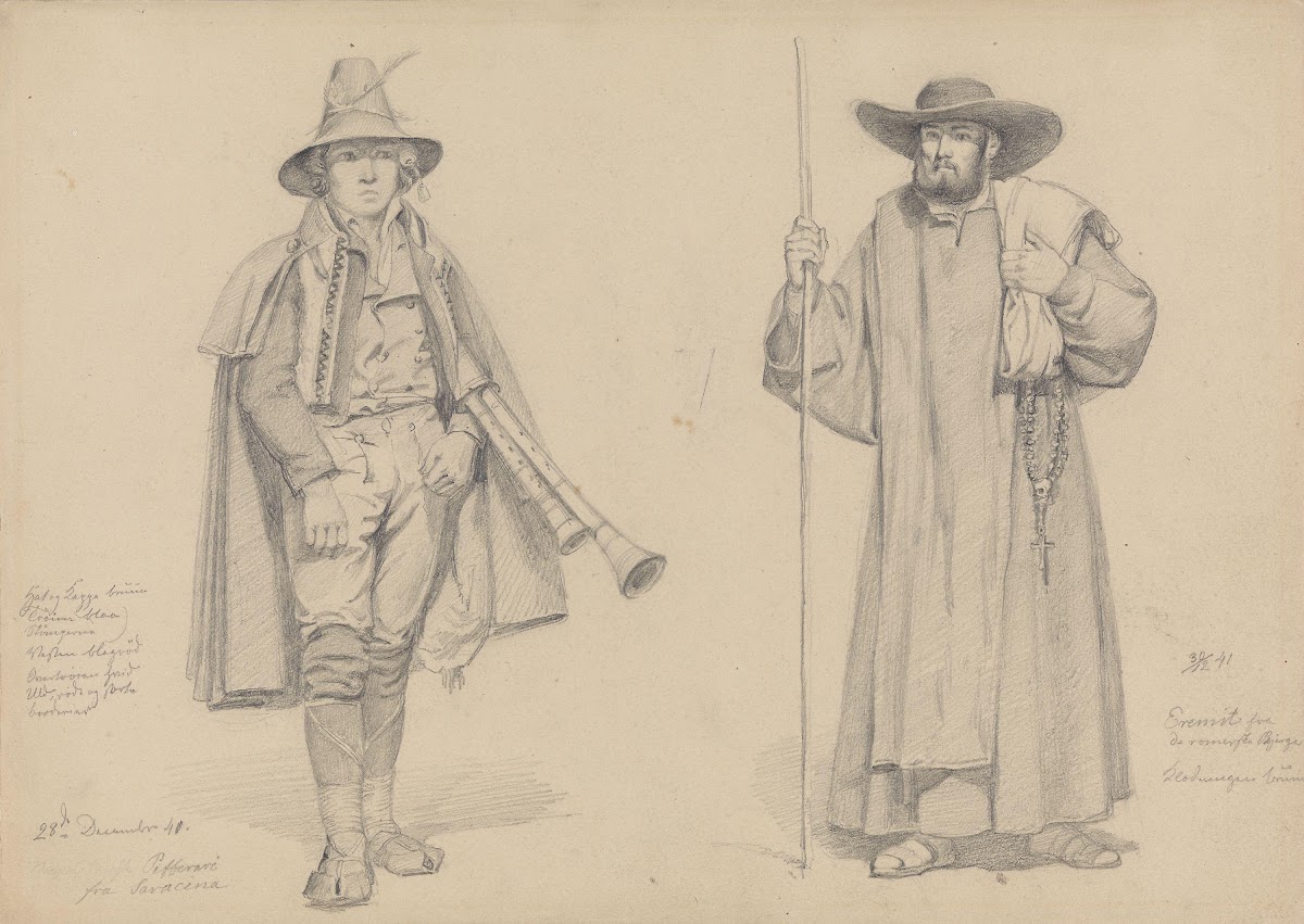 Zampogna spiller og eremitt 1841
