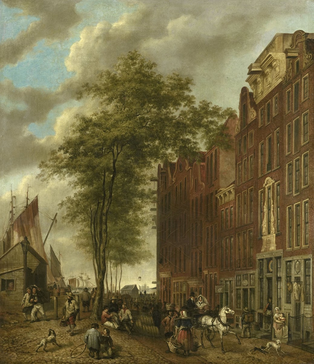 The Slijpsteenmarkt Whetstone Market Amsterdam 1835