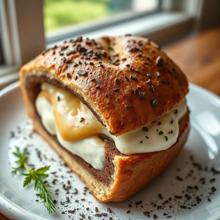 Italian Chocolate Maritozzi Bread with Whipped Cream Filling - Easy Homemade Delight