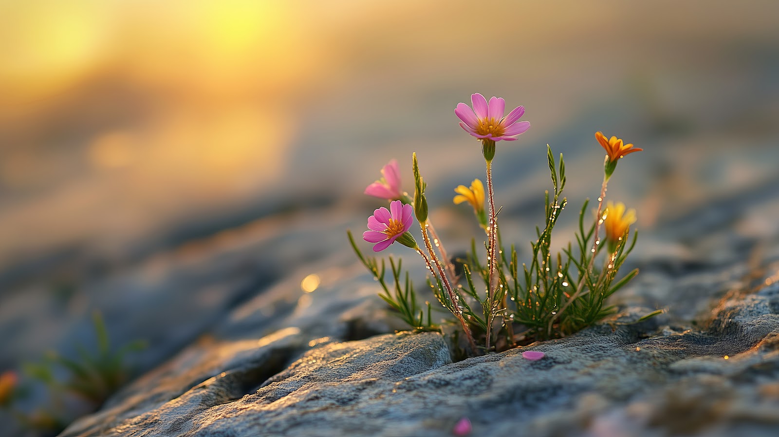 Nature Flower Bush Wallpaper