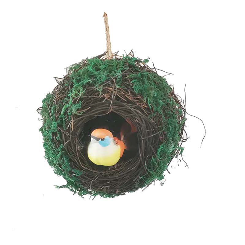 Geflochtenes Rattan-Vogelnest zum Aufhängen