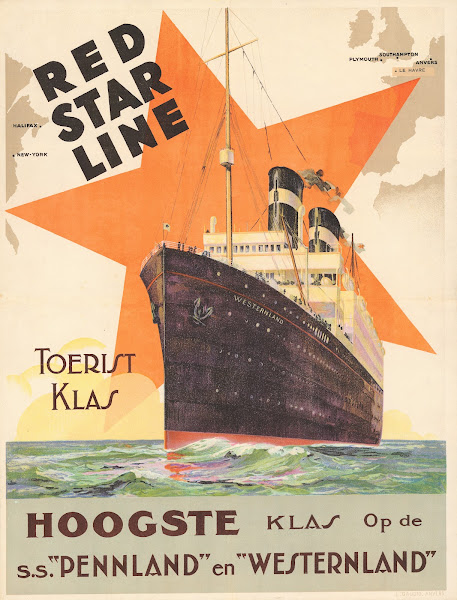 Red Star Line Toerist Klas Hoogste Klas Op De Ss Pennland En Westernland 1930