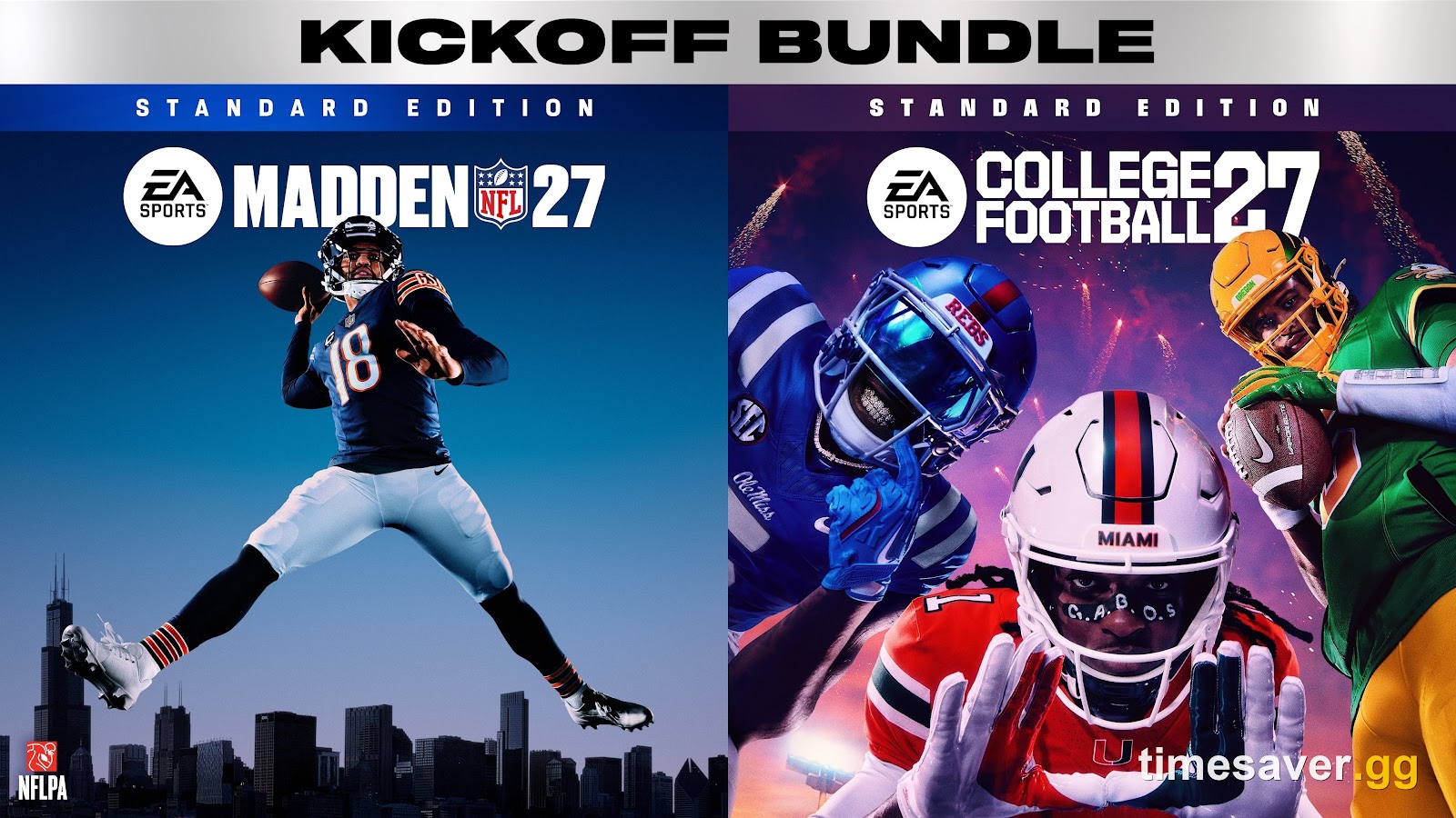 Madden NFL 27 official key art featuring cover athlete Caleb Williams of the Chicago Bears