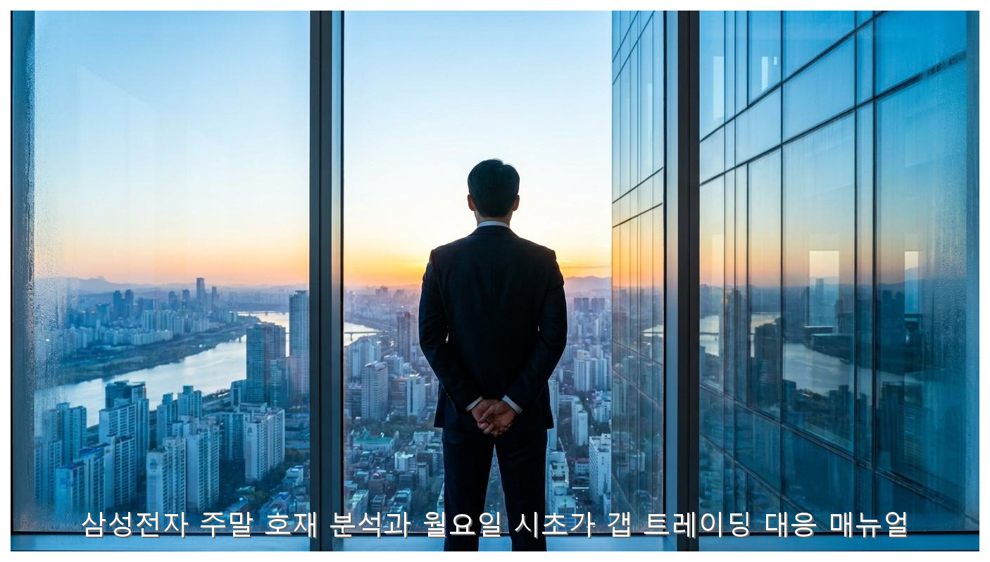 삼성전자 주말 호재 분석과 월요일 시초가 갭 트레이딩 대응 매뉴얼 핵심 안내 및 분석 인포그래픽 (4)