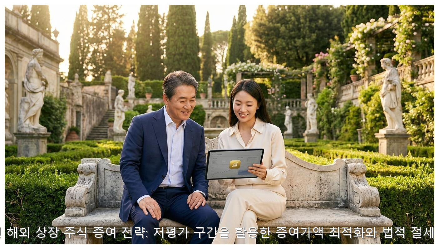 2026년 해외 상장 주식 증여 전략: 저평가 구간을 활용한 증여가액 최적화와 법적 절세 가이드 핵심 안내 및 분석 인포그래픽 (6)