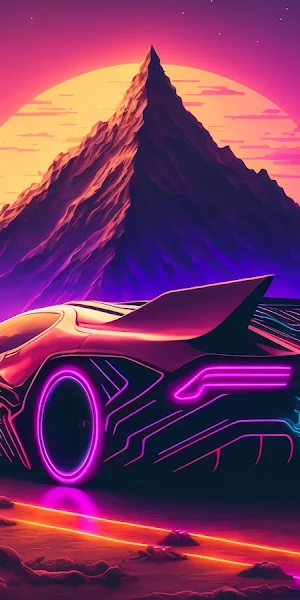 Synthwave, Retro, Cyberpunk, Outrun 5K Wallpaper Background