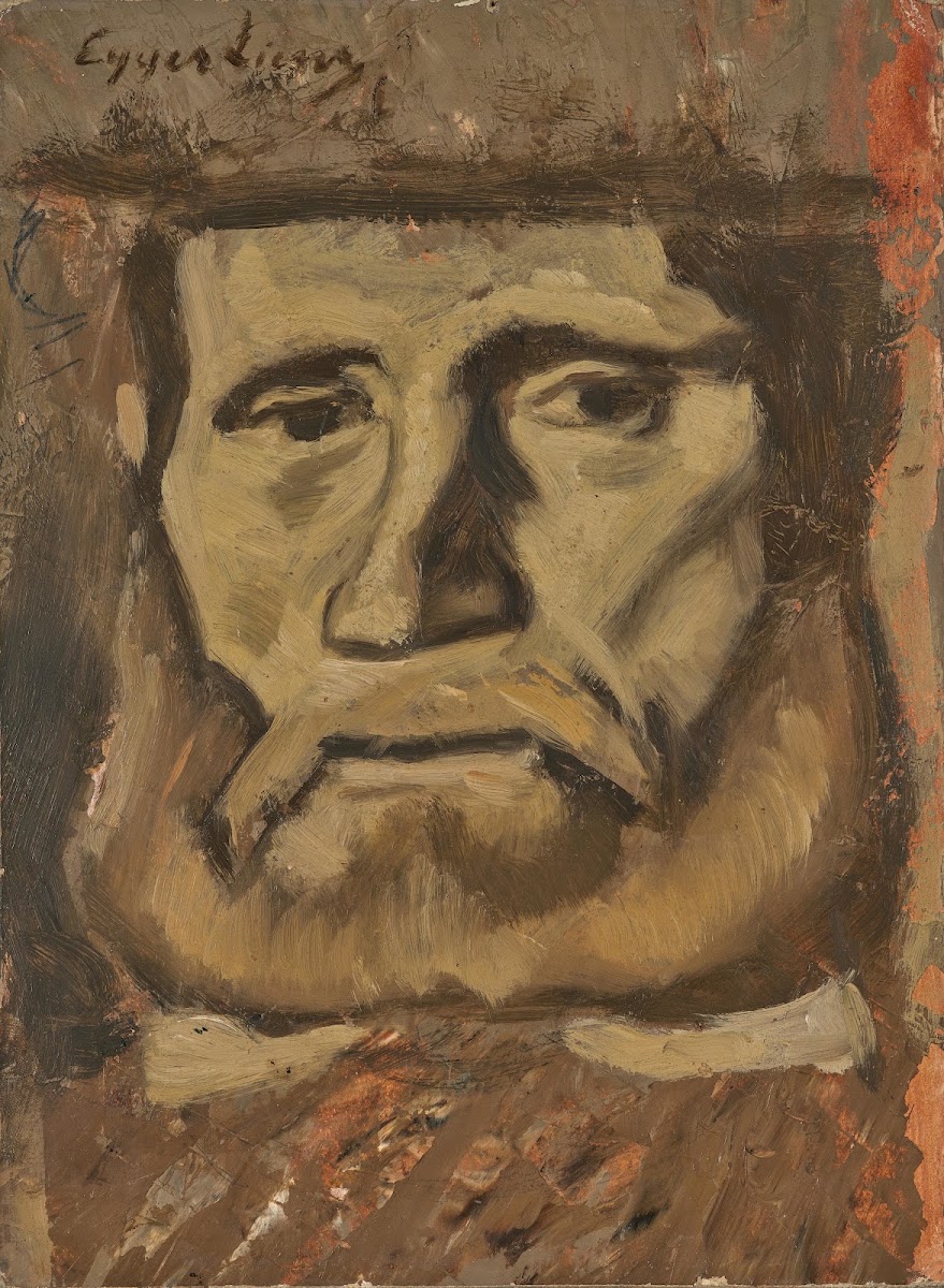 Portrait of a peasant Head study for the standing peasant in the painting Genera