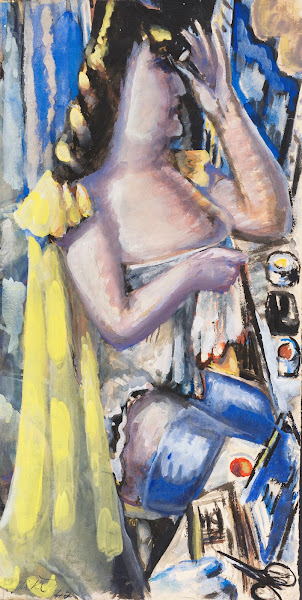 Bei der Toilette 1947