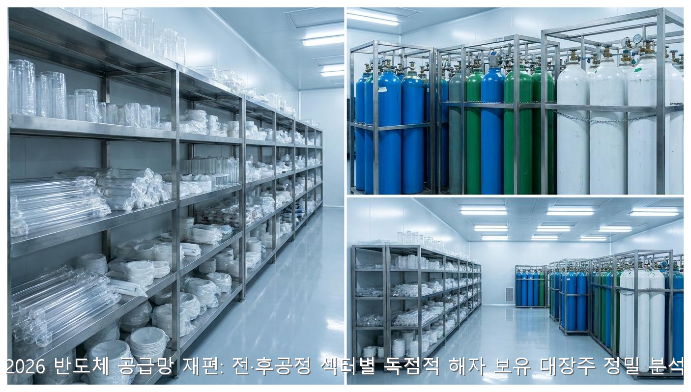 2026 반도체 공급망 재편: 전·후공정 섹터별 독점적 해자 보유 대장주 정밀 분석 핵심 안내 및 분석 인포그래픽 (7)