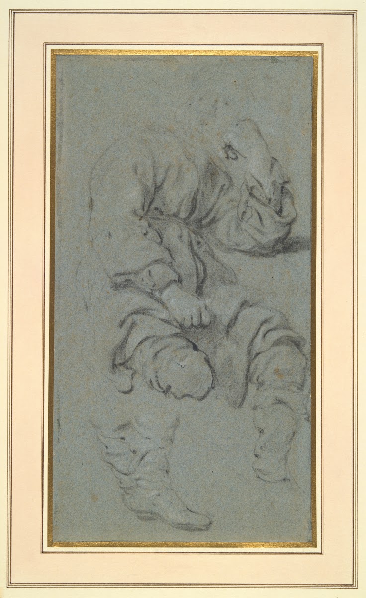 Studies Of A Seated Man Study For Elisa And The SamaritanWarsaw Ca1649