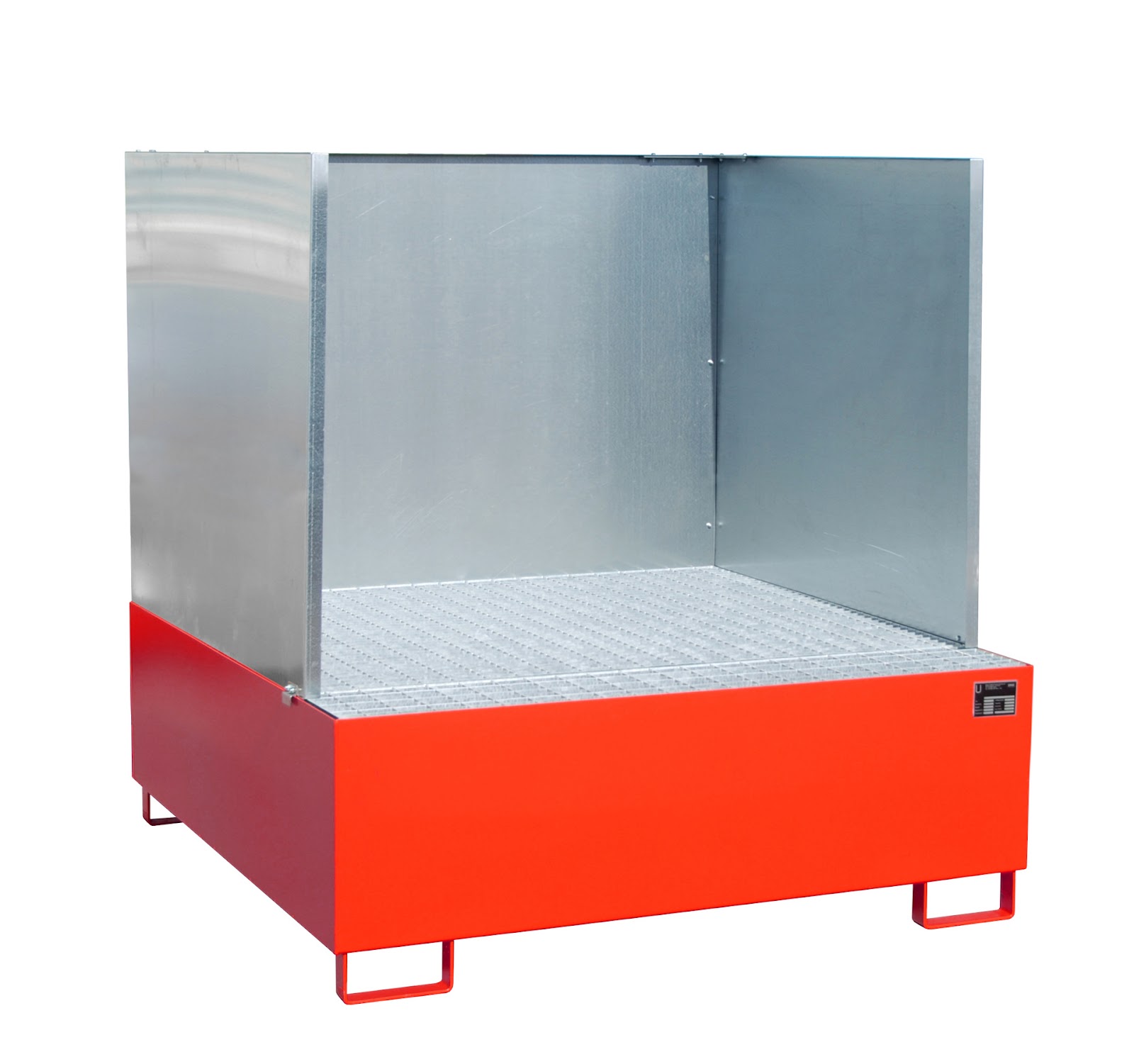 Opvangbak AW 800/SW, gelakt, Vuurrood