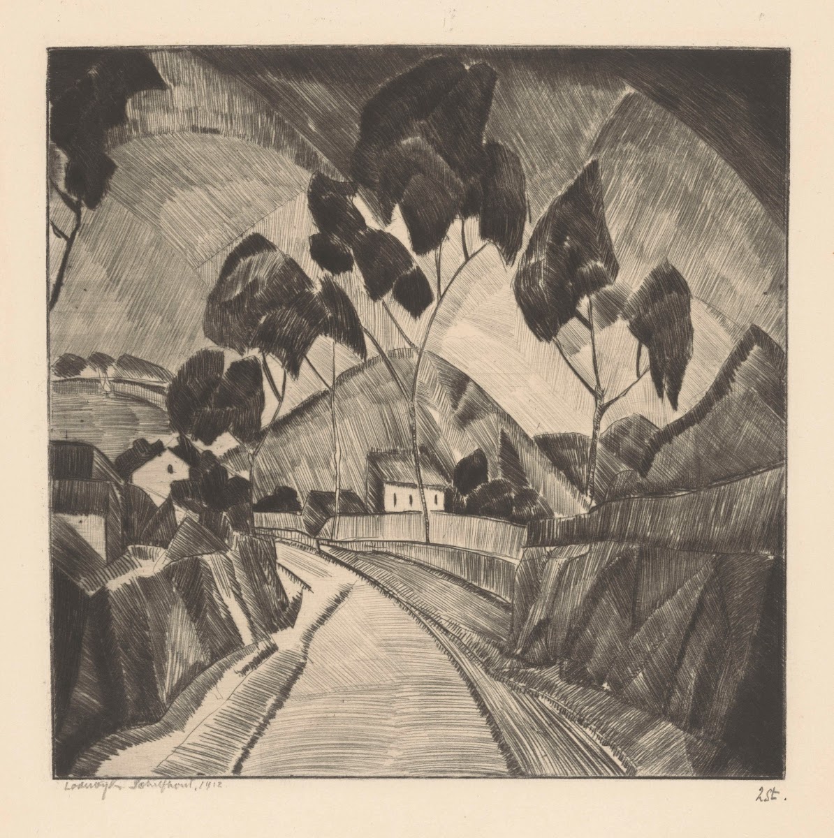 Weg in heuvellandschap Le Chemin 1912