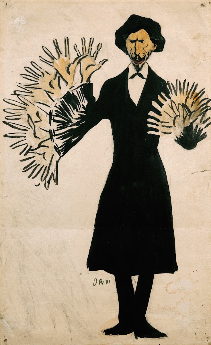 Ole Kruse Artist Caricature 1901