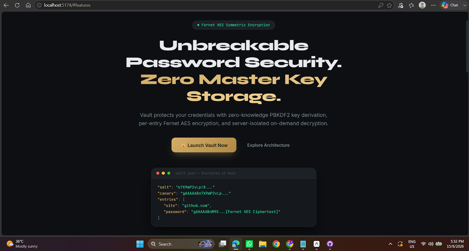 Vault — Encrypted Password Manager