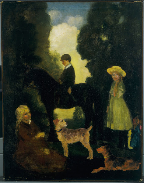 Children Dogs and Pony