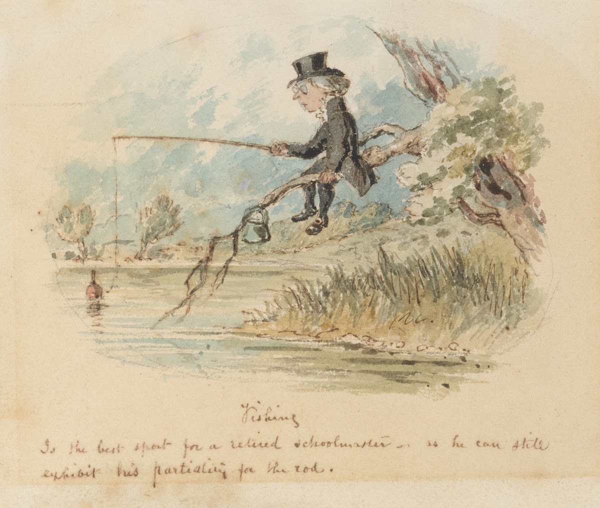 Fishing is the best sport for a retired schoolmaster  as he can still exhibit hi