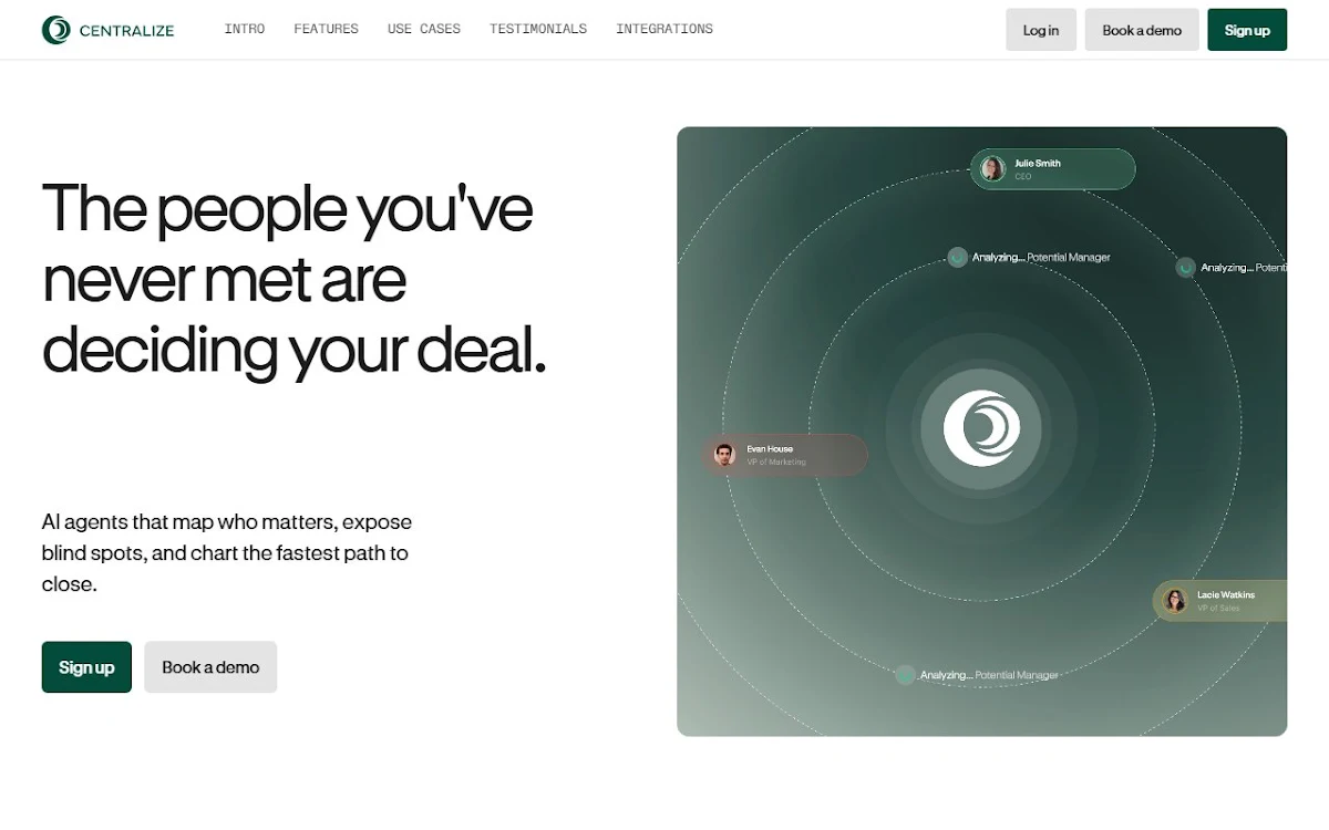 Captura de Centralize