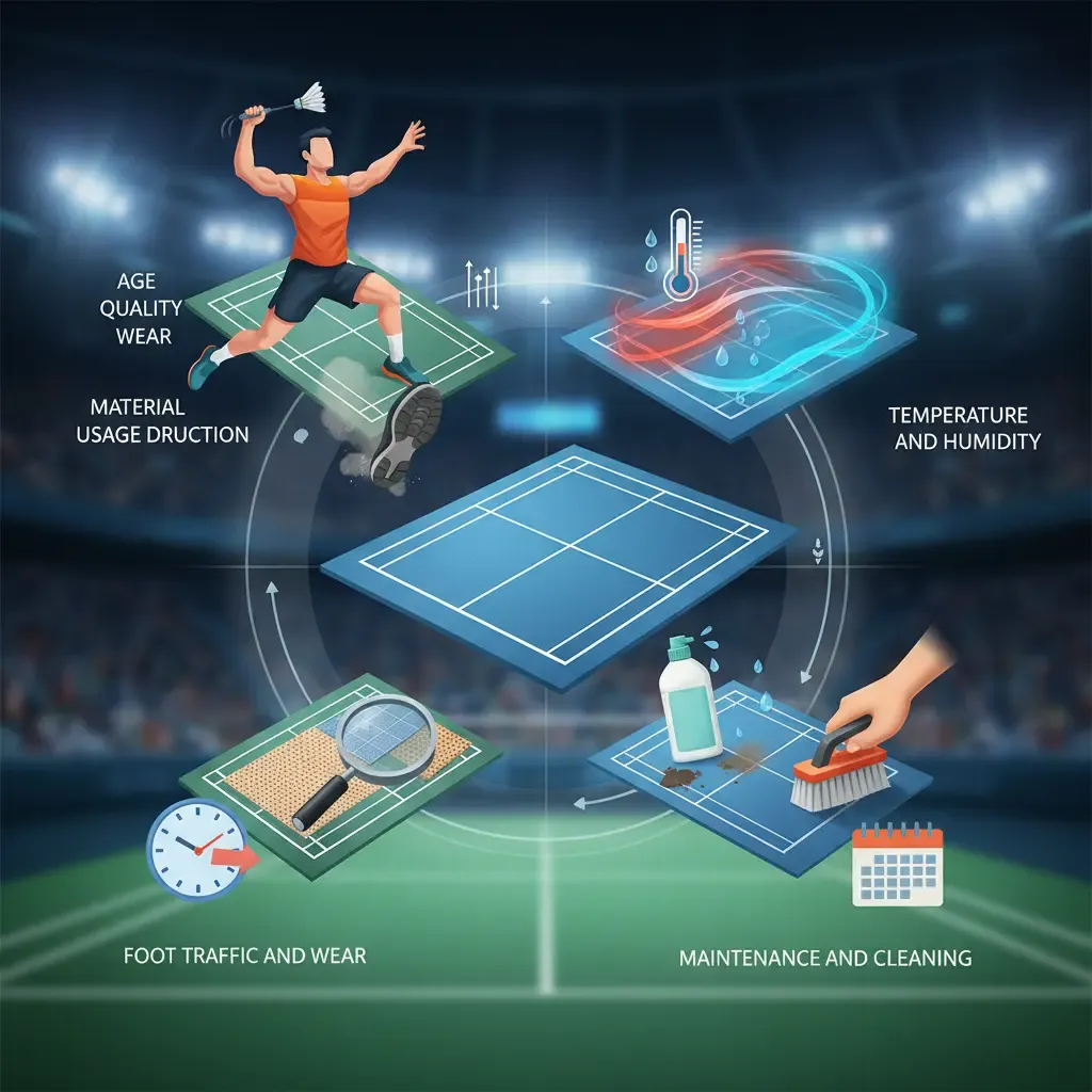 Faktor yang mempengaruhi daya tahan karpet badminton