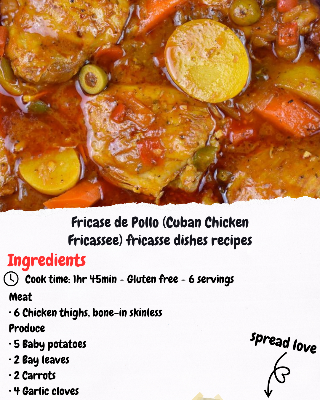 Fricase de Pollo (Cuban Chicken Fricassee) fricasse dishes recipes