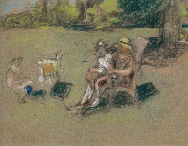 Madame Henri Kapferer et ses enfants 1926