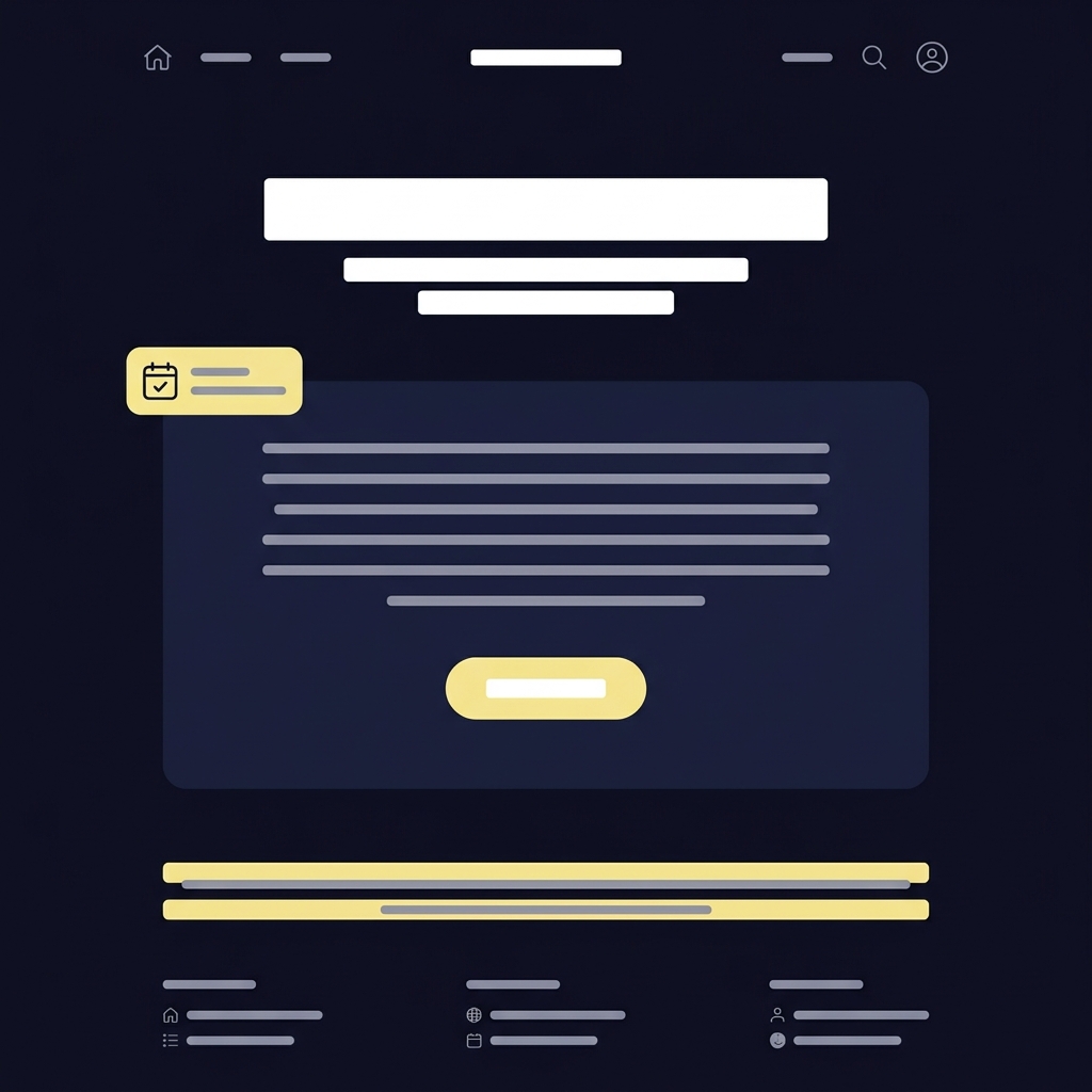 Minimal 2D vector landing page mockup in Funded Plays colors showing highlighted disclosure lines and a clear CTA button placeholder What Is a Teaser