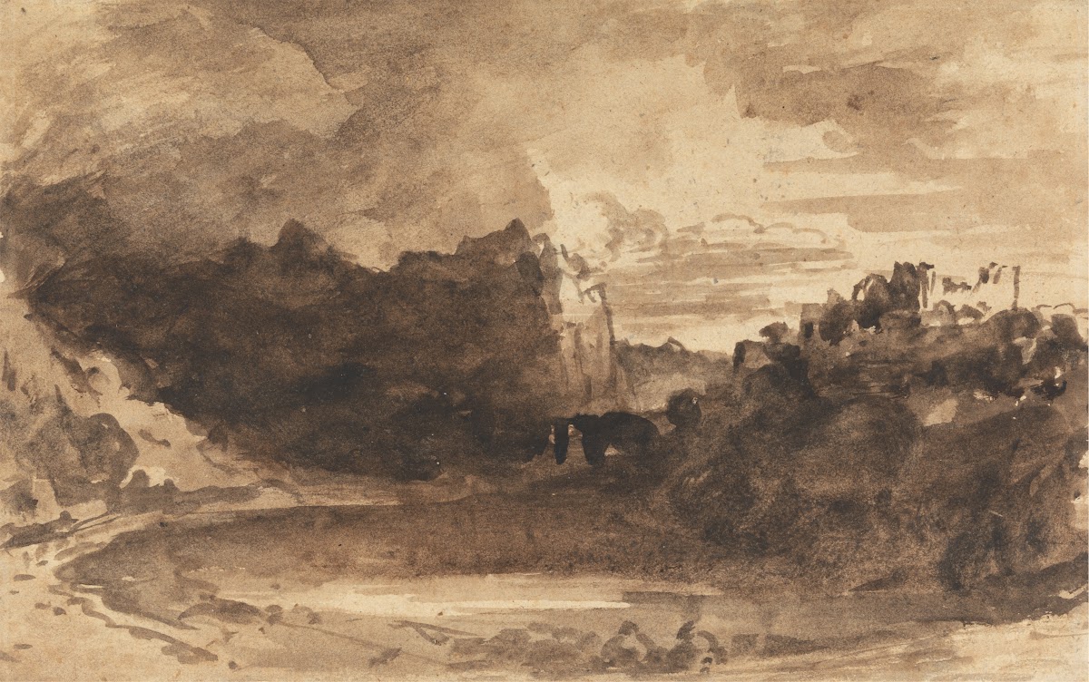 Romantic Landscape with Cliffs and a Castle