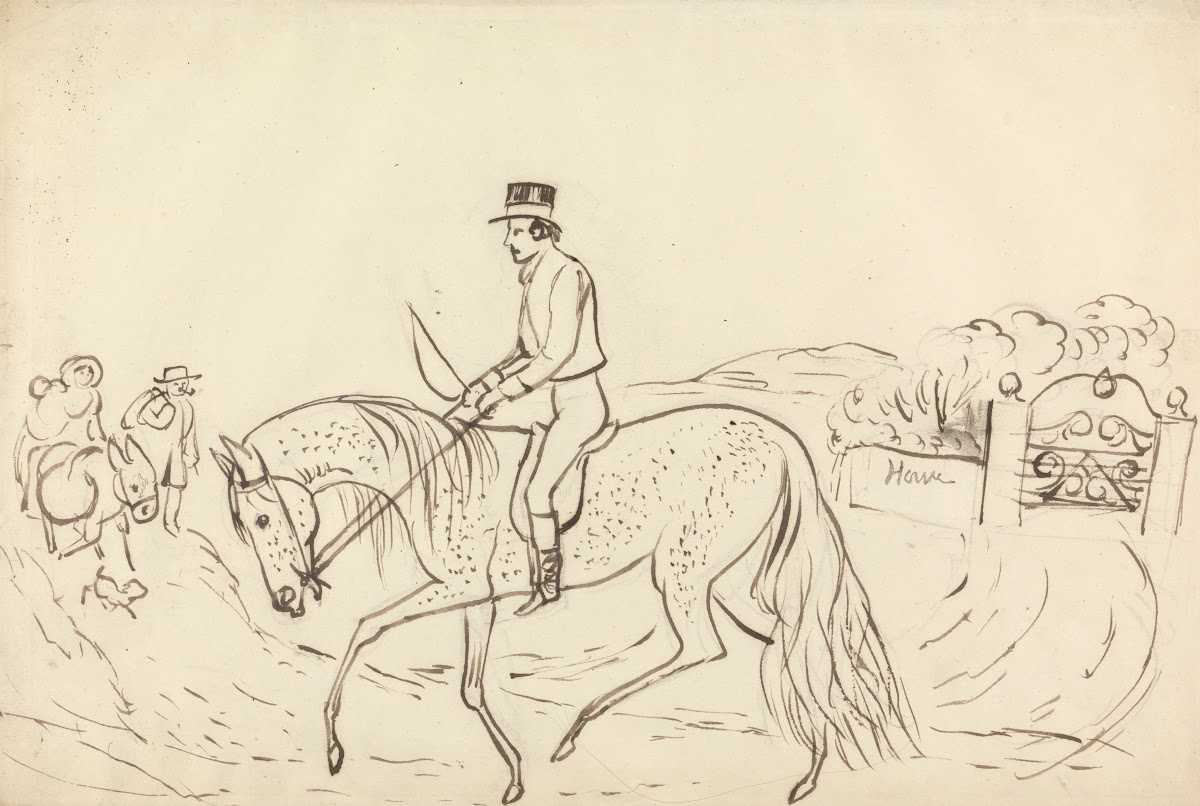 Scene with Horse and Rider