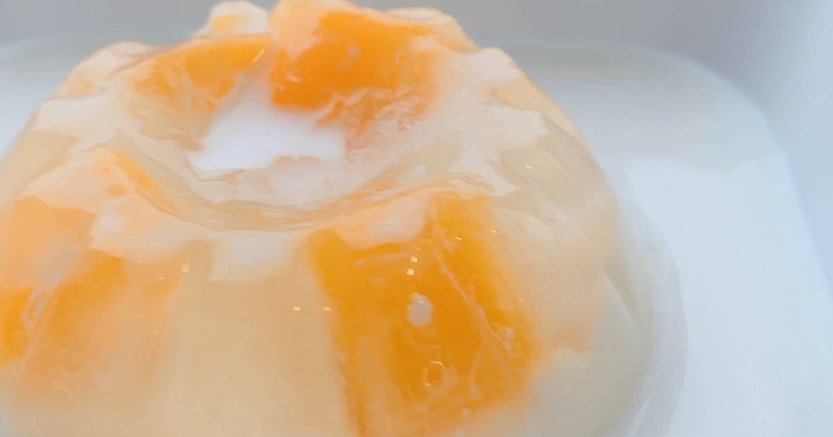 Thạch đào phô mai sữa dừa