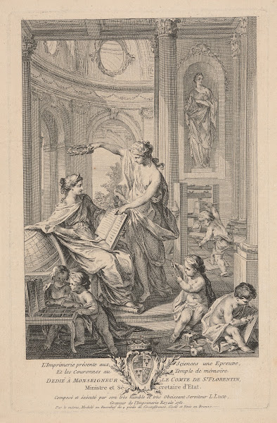 Printing Presents Science A Proof And The Crown To The Temple Of Memory 1761