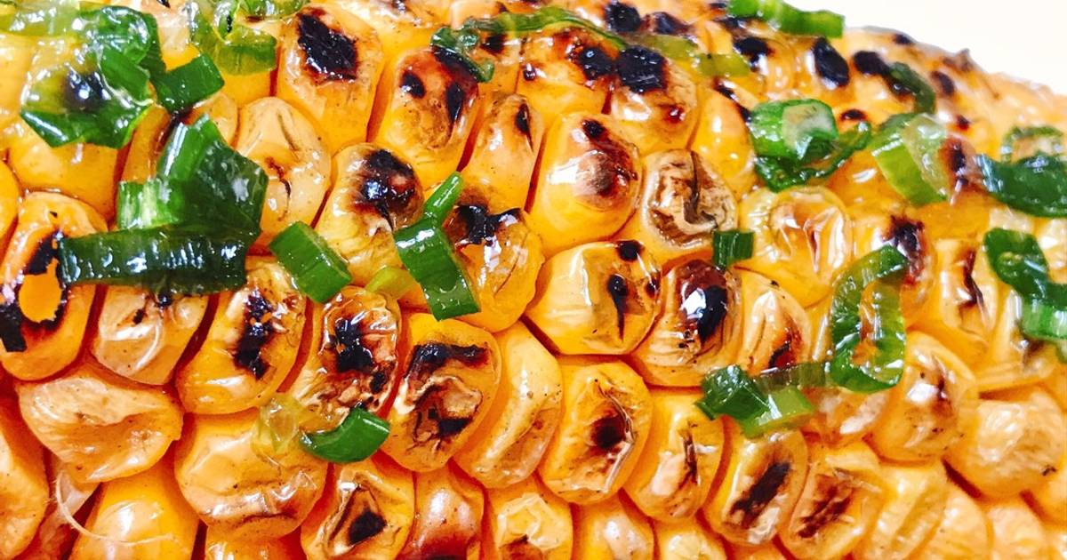 🌱 Bắp Mỹ Nướng Quét Dầu Hành (Vegan)