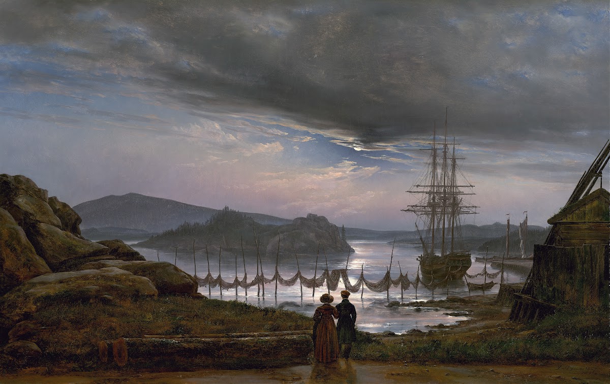 View from Vaekero near Christiania 1827