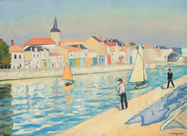 Les Pêcheurs À La Ligne La Chaume 1921