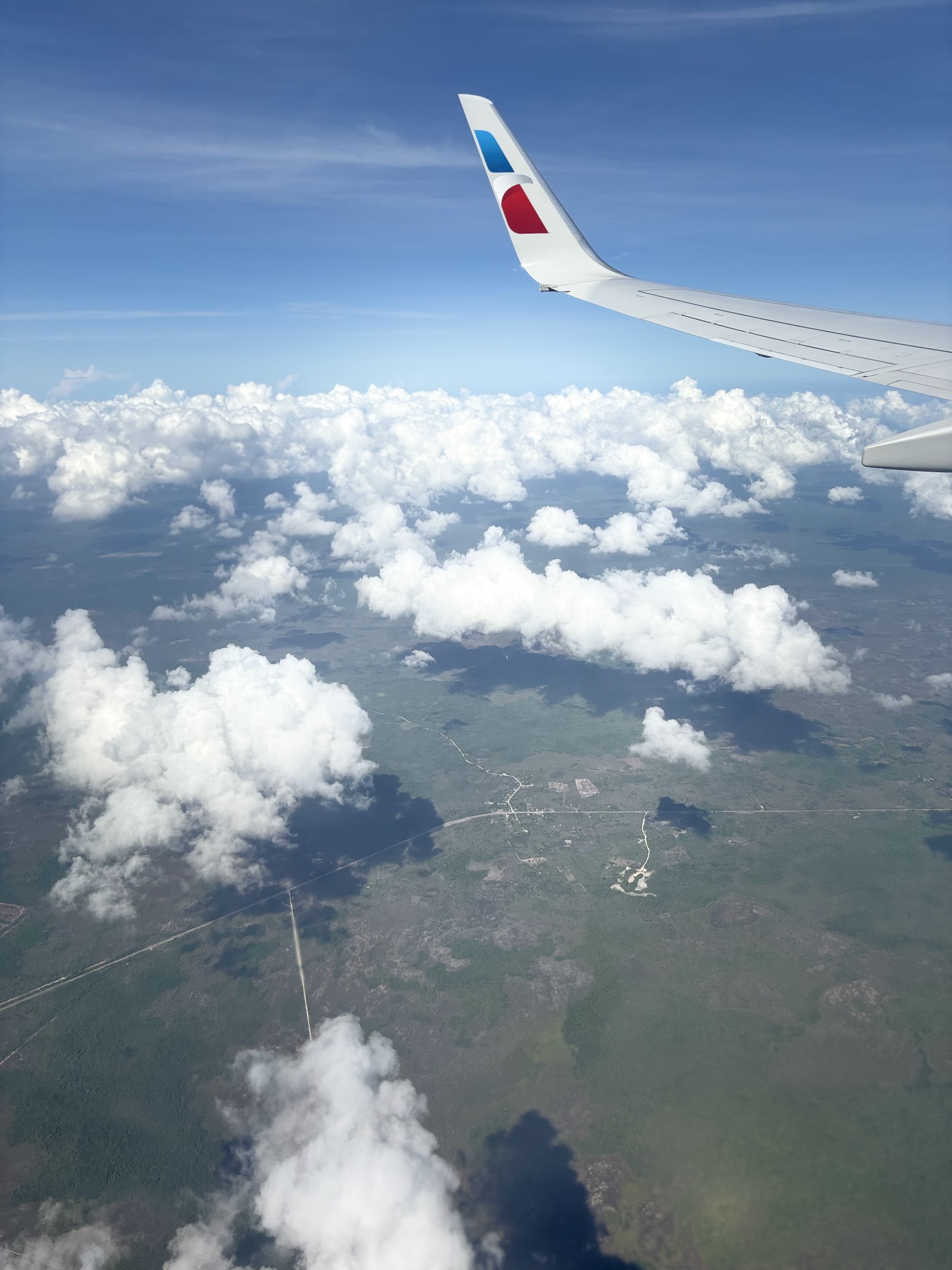 The flight to Belize — carrying hundreds of pounds of donated supplies