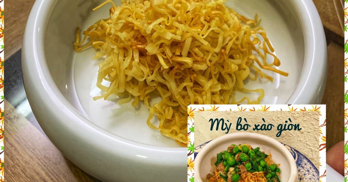 Mỳ bò xào giòn