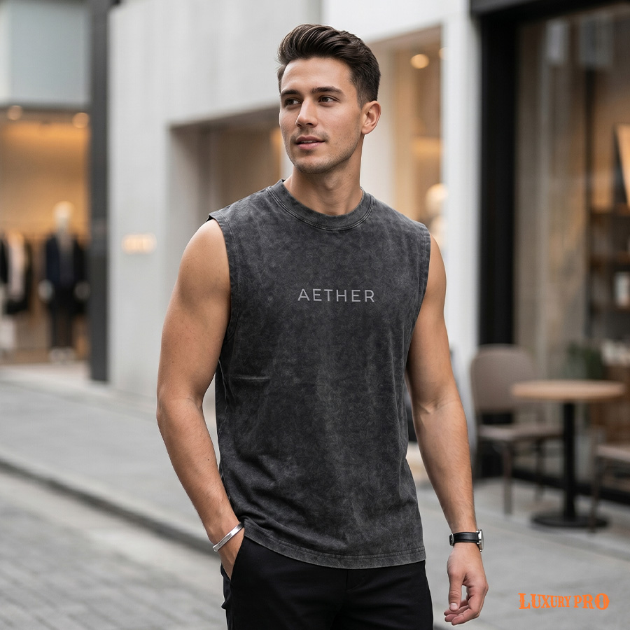 2D washed vest