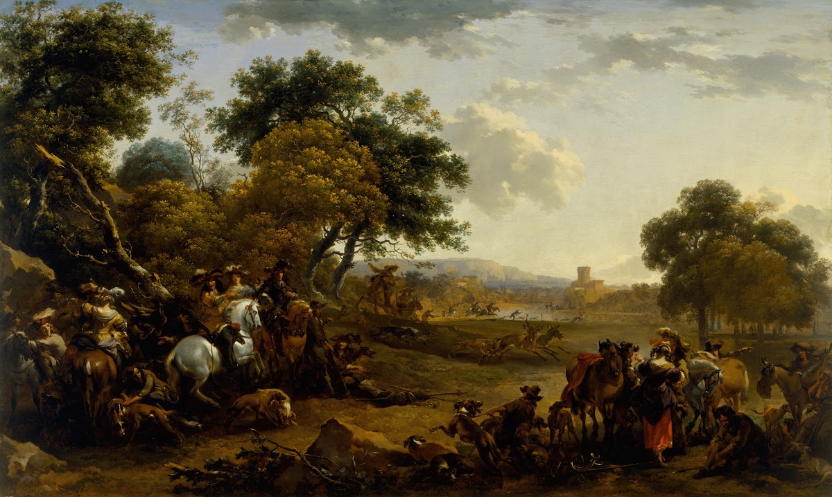 Landscape with a Hunting Party 1650s