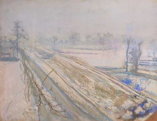 View from the window of the artists studio of Kościuszko Mound 1904