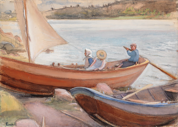 Veneitä rannalla 1902