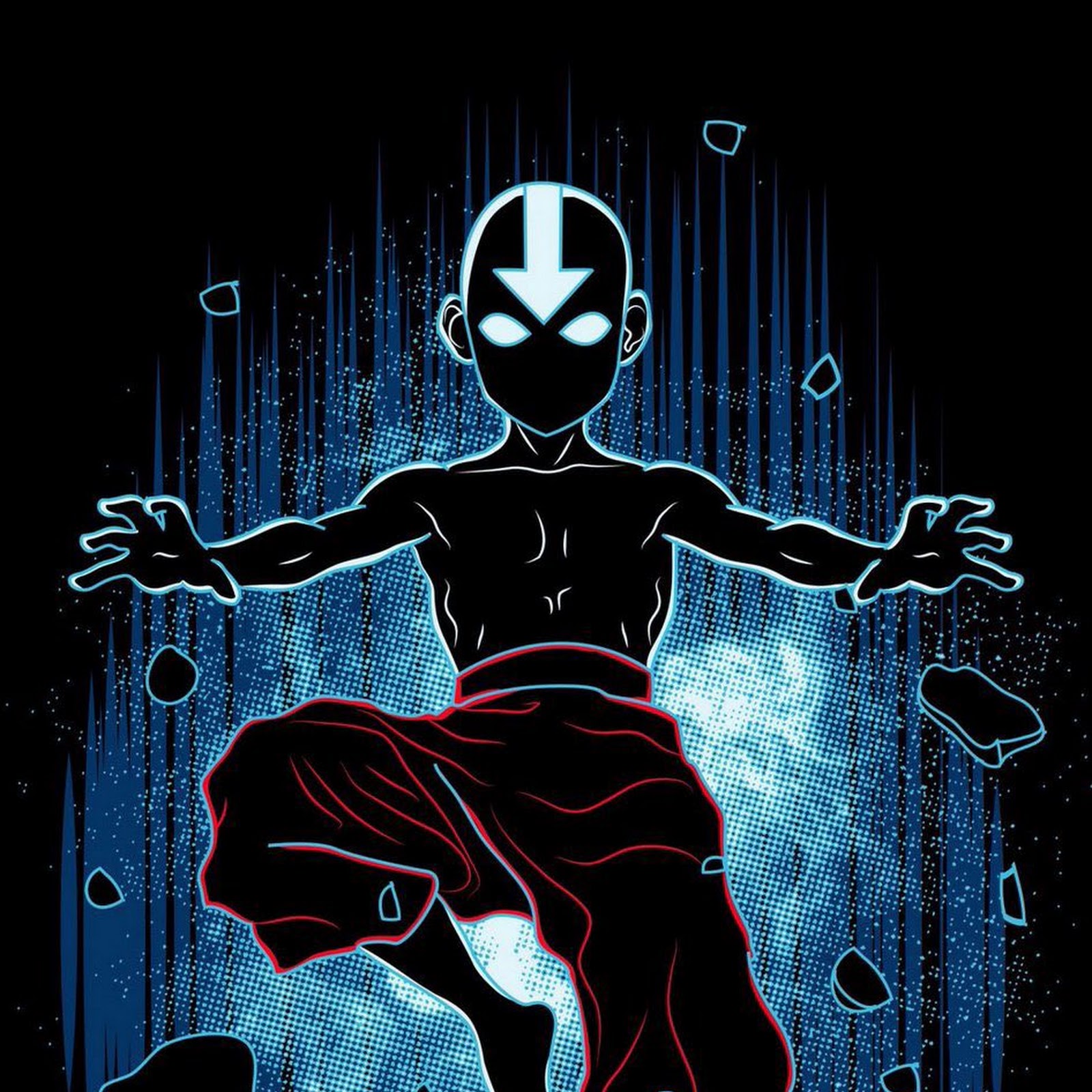 Download Avatar Aang, Airbender, Fan Art, Cartoon Network iPhone