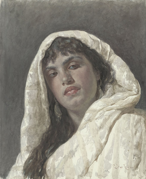 Buste van een Oosterse vrouw 1880
