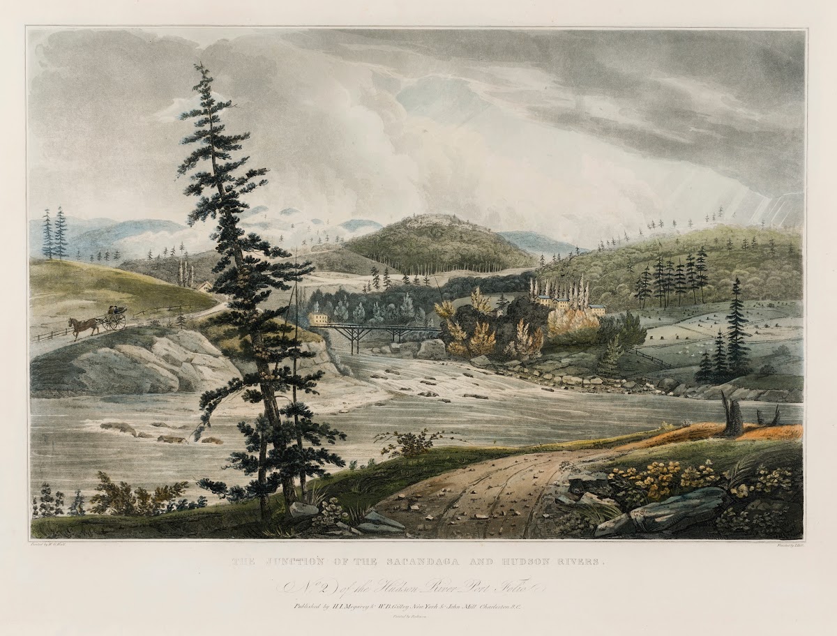 The Junction of the Sacandaga and Hudson Rivers 1821 1822