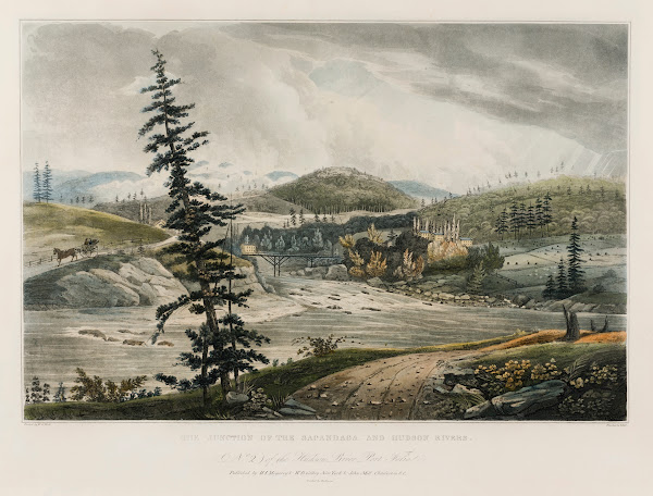 The Junction of the Sacandaga and Hudson Rivers 1821 1822