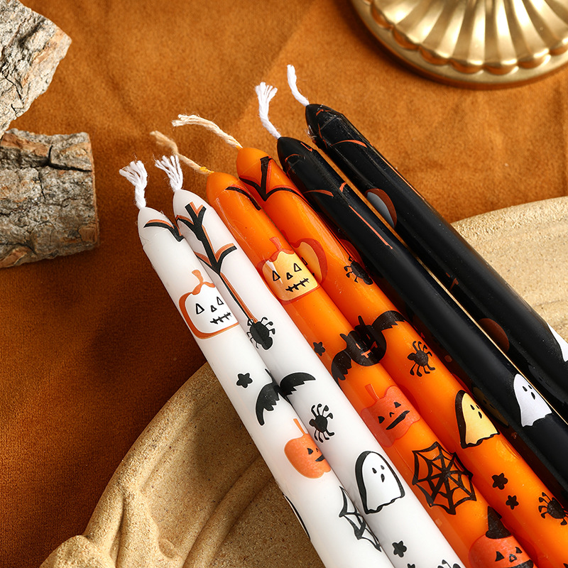 Halloween-Duftkerze, 25 cm, mit Motiven