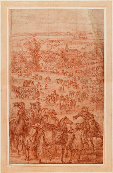 A Military Camp Study for the Painting The Arrival of Louis XIV before Mäestrich